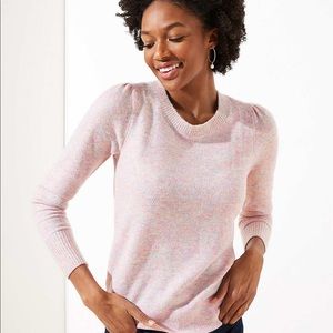 COPY - NWOT Loft Pink multi sweater size L